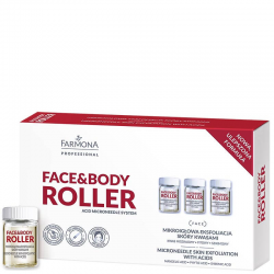 FACE&BODY ROLLER Mikroigłowa eksfoliacja skóry kwasami